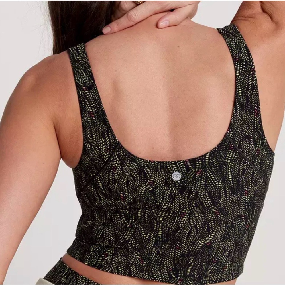 NWT CALIA INSPIRE Scoop Neck Tank Serpent Print Black Size XS Top - Picture 2 of 6